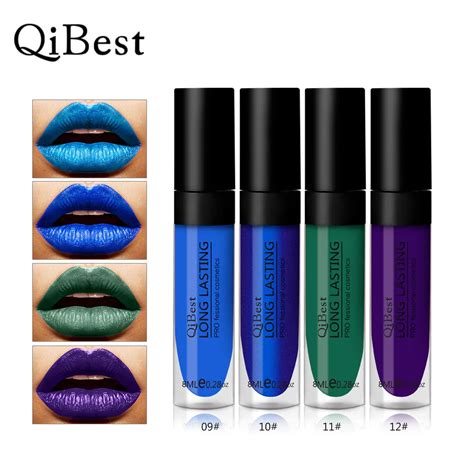 Brand 12 Colors Matte Lipgloss Waterproof Lip Tattoo Blue Lip Cream