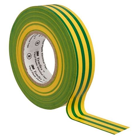 3M Cinta Aislante De PVC Temflex 155 20 M X 19 Mm Amarillo Verde