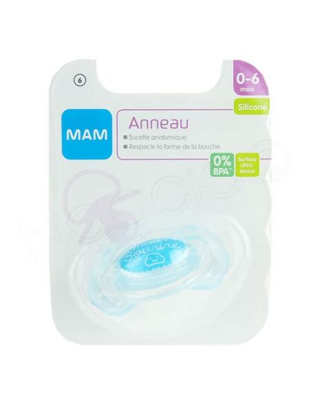 Mam Anneau Sucette Anatomique Silicone Mois Archange Pharma