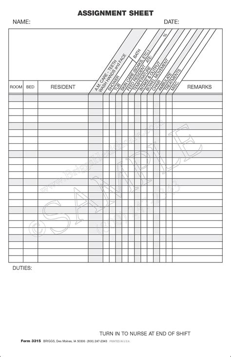 Charge Nurse Report Sheet Template 6 Nurse Report Sheet Nurse Brain