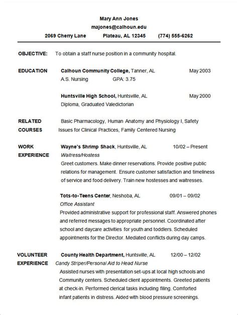 Free Resume Outline Template Of Chronological Resume Template Free Hot Sex Picture