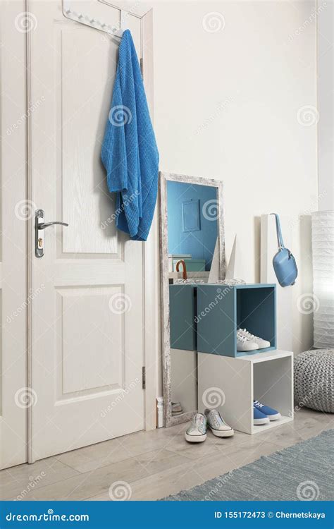 Cozy Hallway Interior With Stylish Furniture Stock Image Image Of