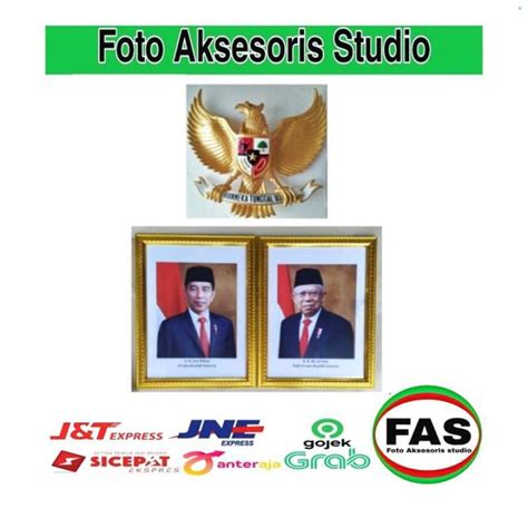 Jual Jual Bingkai Foto Presiden Dan Wakil Presiden Burung Garuda Fiber