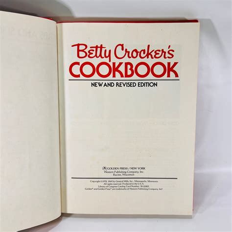 Vintage Betty Crocker Cookbook 1969