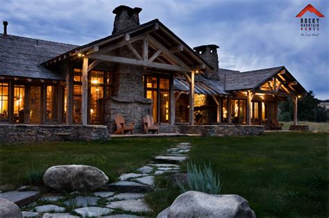 Riverside Rustic Rocky Mountain Homes Rustic Exterior Other