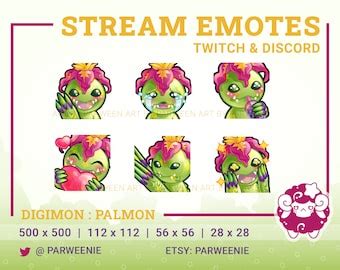 Digimon Adventure Patamon Emote Set Twitch Discord Etsy Uk