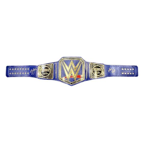 GOLDBERG Signed WWE Blue Universal Championship Belt Inscribed "Who's ...