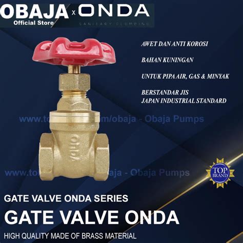 Jual Onda Stop Kran Putar Onda Gate Valve Gate Valve