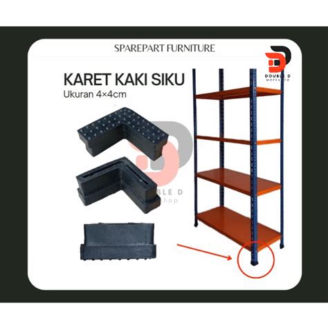 Jual Karet Kaki Rak Besi Siku 4x4 Karet Kaki Meja Kursi Siku Besi