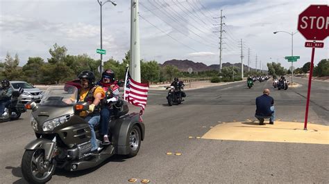 Flags Over Hoover Dam Ride Arrival At Veterans Cemetery 2019 YouTube