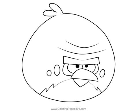 Terence Angry Birds Coloring Page for Kids - Free Angry Birds Printable ...