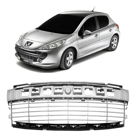 Grade Parachoque Dianteiro Peugeot 207 2013 2014 2015 Prata Barcelona