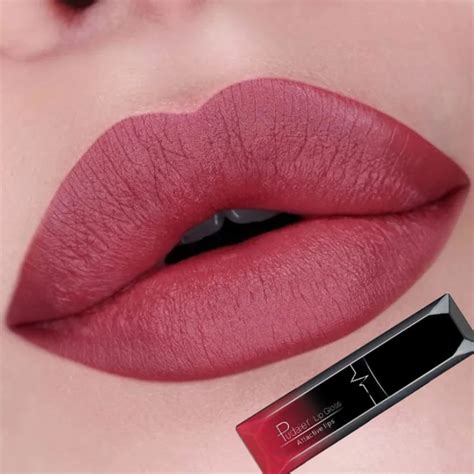 21 Colors Matte Liquid Lipstick Waterproof Long Lasting Lip Gloss Tint Sexy Red Nude Purple