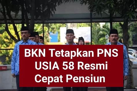 PNS Jabatan Fungsional Usia 58 Tahun Jadi Pensiun Labih Cepat Ini Kata