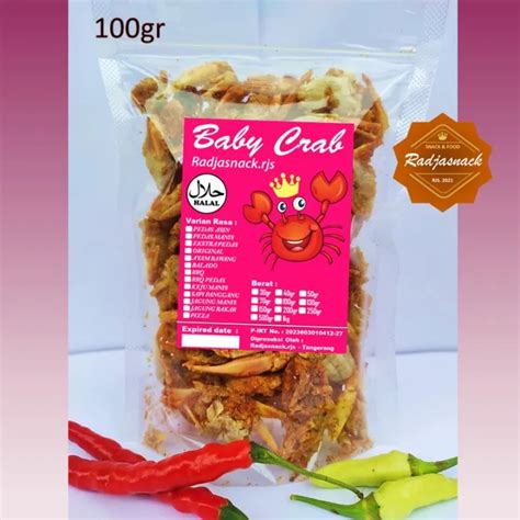 Baby Crab Krispy Jumbo Gr Makanan Ringan Kepiting Crispy Crab