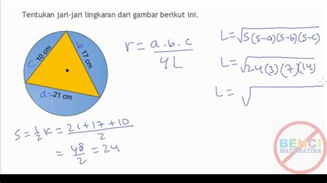 Lingkaran Luar Segitiga Mencari Jari Jari Youtube