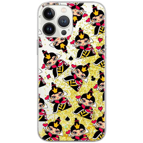 Etui płynny brokat do Apple IPHONE 11 PRO MAX Disney Królowa Kier 002