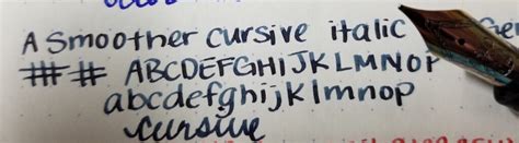 Cursive Italic Comparisons From Four Nib Grinders Chicana Writes