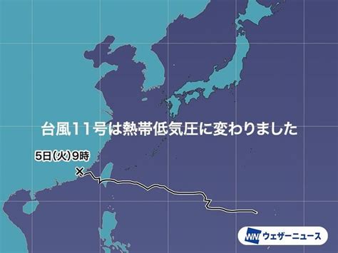 【台風情報】日本の南で新たな台風発生の見込み、7日ごろ関東の南へ。11号は熱帯低気圧に ハフポスト News