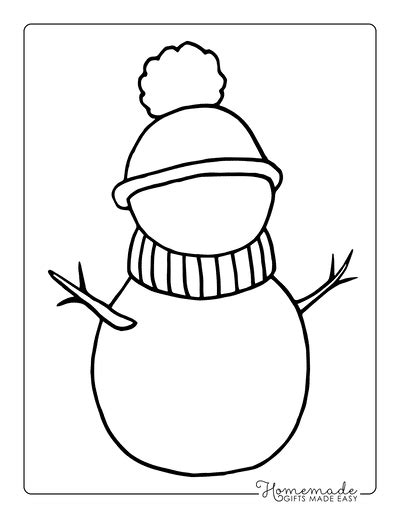 Free Printable Snowman Templates for Crafts