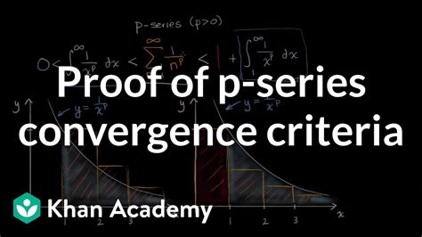 Proof Of P Series Convergence Criteria Series Ap Calculus Bc Khan