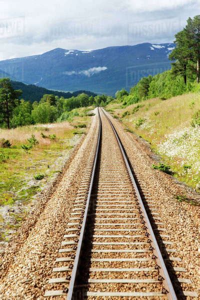 Railroad Tracks Stock Photo Dissolve