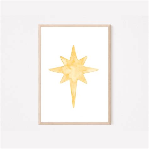 Star of Bethlehem Art Print Christmas Decor Christmas Art Holidays ...