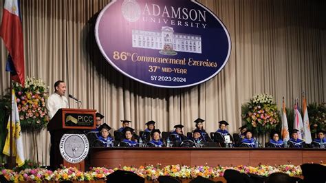 Adamson University Th Commencement Exercises And Th Mid Year Youtube