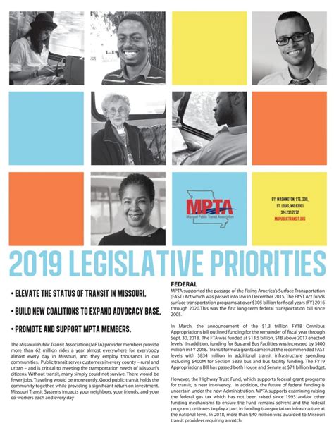 MPTA sets legislative priorities for 2019 - Missouri Public Transit ...