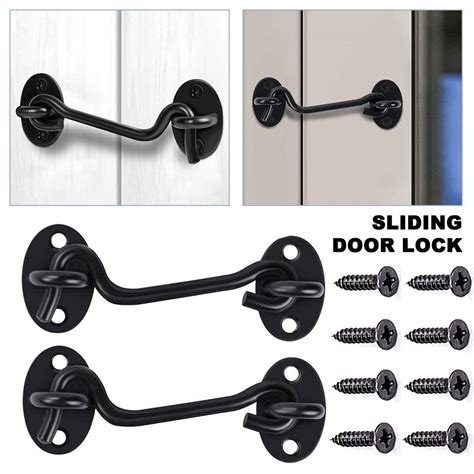 Buy Barn Door Lock Hook Lock Black Sliding Door Lock At Affordable Prices — Free Shipping Real