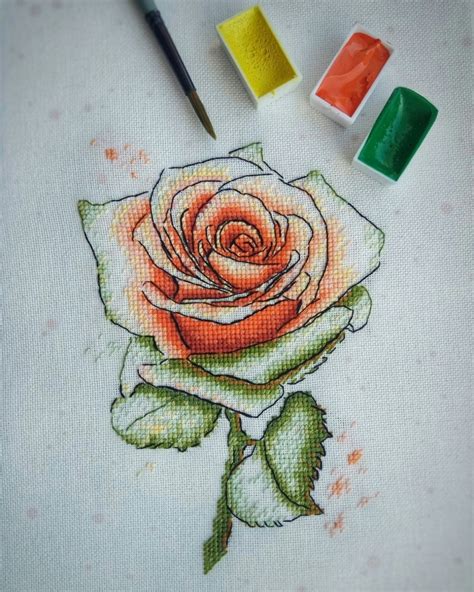 Rose Fragrance Cross Stitch Pattern Code MFY 136 MadeForYouStitch