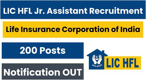 Lic Hfl Junior Assistant Recruitment For Posts Apply Online