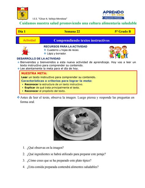 Introducir Imagen Ejemplos De Textos Instructivos Recetas