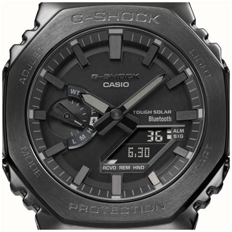 Casio Mens G Shock Bluetooth Full Metal Black Solar Power Watch With