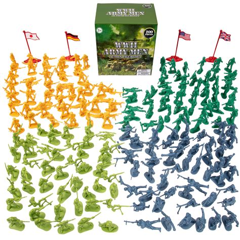 Army Men Action Figures Soldiers Of Wwii Big Bucket Army Desertcart