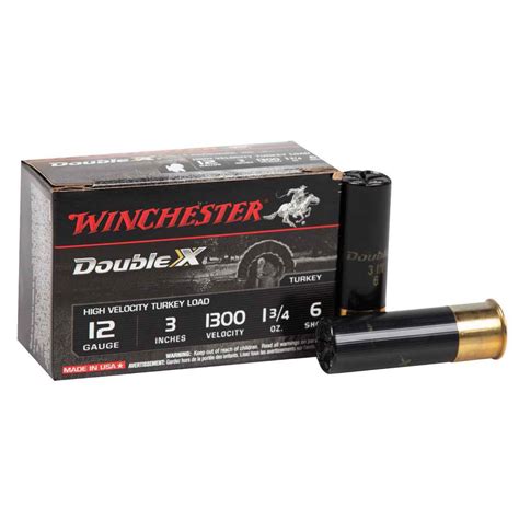 Winchester Double X High Velocity 12 Gauge 3in 6 1 3 4oz Turkey