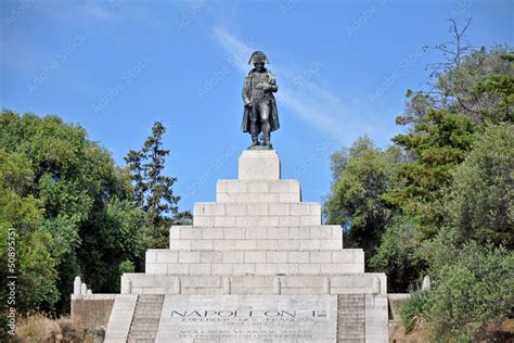 Napoleon Denkmal Auf Korsika Mit Sockel Und Treppe Stock Photo Adobe