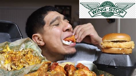 Wingstop Mukbang - YouTube