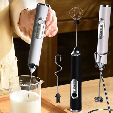 Wireless Electric Milk Frother Whisk Egg Beater USB Rechargeable