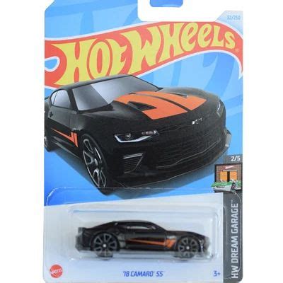 Машинка базовая Hot Wheels 18 Camaro SS черный оранж купить с доставкой по выгодным ценам в
