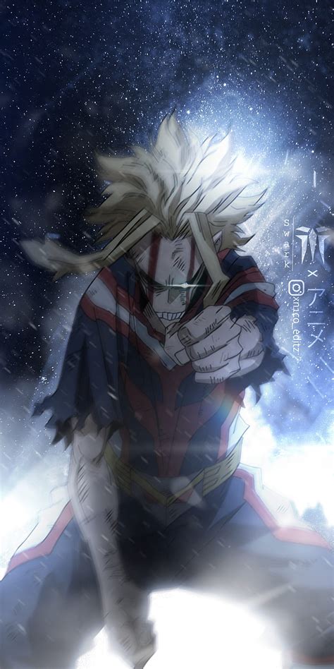 Deku And All Might Wallpaper 4k All Might Blonde Boku No Hero Academia My Hero Academia