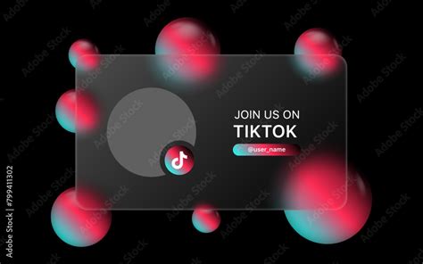 Join Us On Tiktok Tiktok Logo Social Media Icon Button In