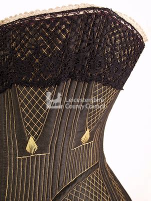 Black Front Busk Corset 1875 Lace And Stitching Artofit