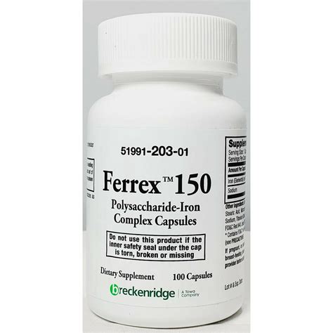 Ferrex 150 Polysaccharide Iron Complex For Iron Deficiency Hargraves Online Healthcare