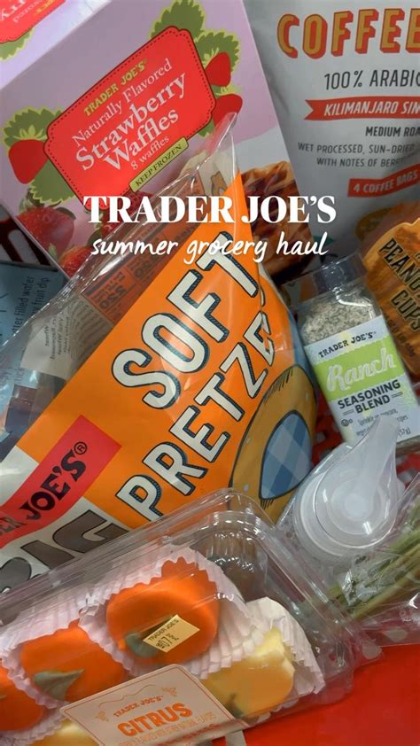 TRADER JOES 2022 Summer Grocery Haul Trader Joes Must Haves