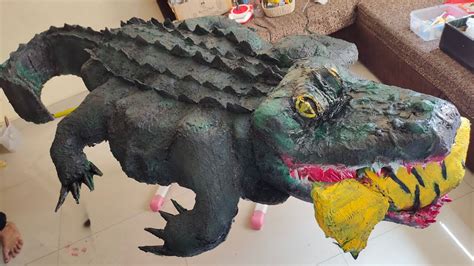 Paper Mache Alligator For School Project YouTube