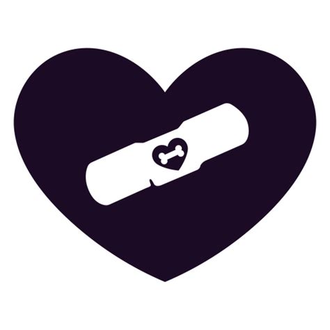 Diseño Png Y Svg De Corazón Veterinario Con Bandaid Para Camisetas