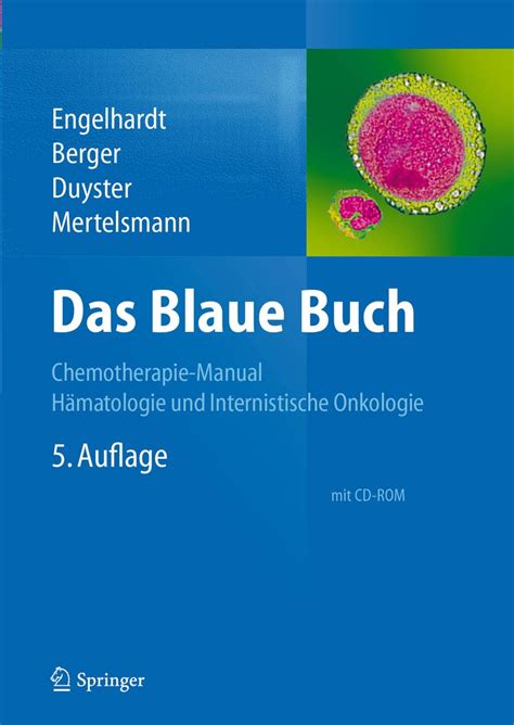 Das Blaue Buch Chemotherapie Manual Hämatologie und Internistische