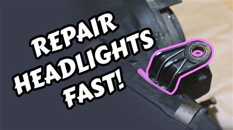 How To Fix Your Broken Headlights Quick And Easy Youtube