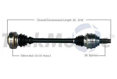 Bmw Cv Axle Shaft Rear Driver Side Aftermarket Bm Surtrack Bm